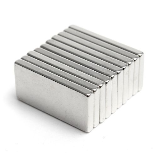 5Pcs Strong Block Cuboid NdFeB Fridge Magnets Rare Earth Neodymium 20x10x2mm N35