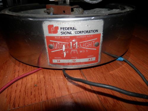 Vintage federal signal model 14 beacon 12vdc for sale