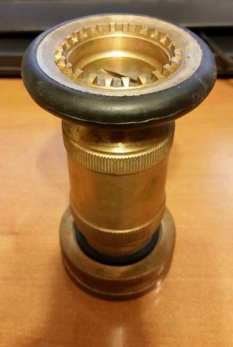 New nos rare elkhart brass fire hose portable spray nozzle l-205-b listed 392m for sale