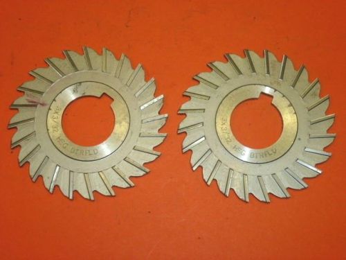 PAIR of BUTTERFIELD SLITTING SAWS, 3&#034; x 3/32&#034; x 1&#034; w/ SLOT