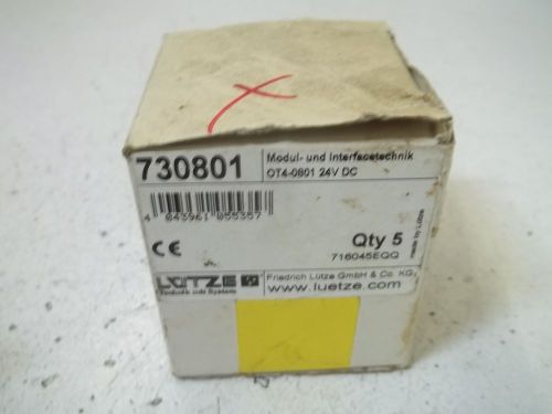 LUETZE OT4-0801 MODULE 24V DC (5 IN BOX)*NEW IN A BOX*