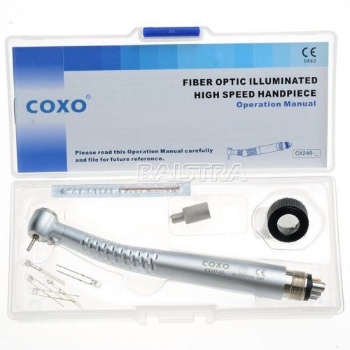 COXO High Speed LED Push Button Torque Triple Water Spray Handpiece 6 Hole