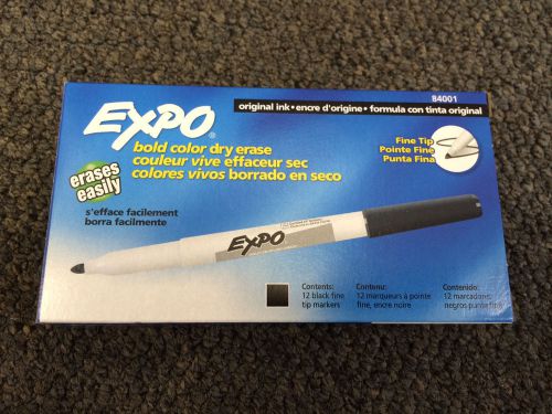Expo Dry Erase 12 pack black markers #84001