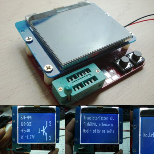 Big 12864 LCD Transistor Tester Diode Triode Capacitance ESR Meter MOS/PNP/NPN