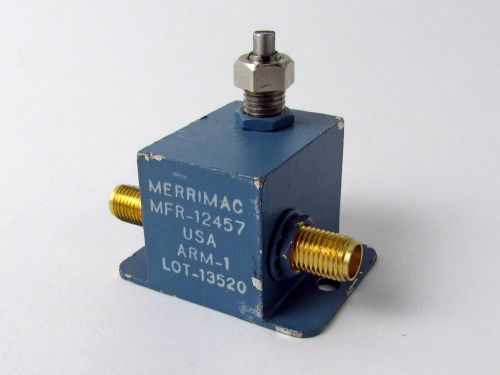 Merrimac ARM-1 Variable Attenuator - 0.5W, DC-400MHz, 20dB, SMA