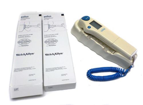 First temp genius 3000a infared thermometer braun thermoscan pc 200 probe covers for sale