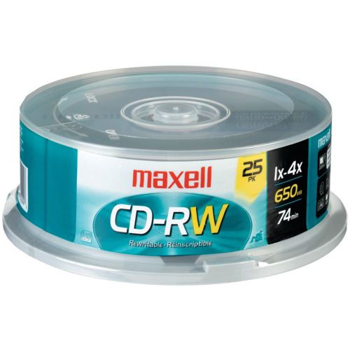 BRAND NEW - Maxell 630026 700mb 80-minute Cd-rws (25-ct Spindle)