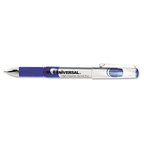 Universal 0.7mm High Capacity Roller Ball Stick Gel Pen (12 Pack) Blue
