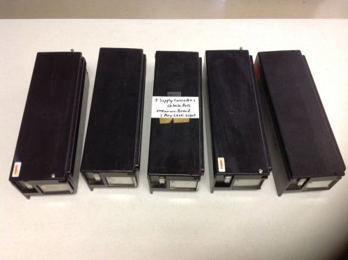 5 Supply Cassettes - Brand Unknown