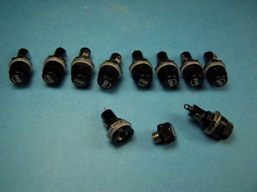 10 pcs 5mm x 20mm panel / chassis mount fuse holder gma glass / ceramic fuses for sale