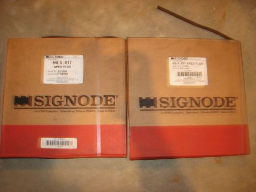 2 boxes of signode metal banding strap 5/8&#034; x .017&#034; apex plus 2x1095 for sale