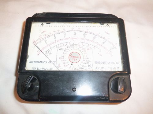 Vintage Simpson 269 Volt Ohm Microammeter