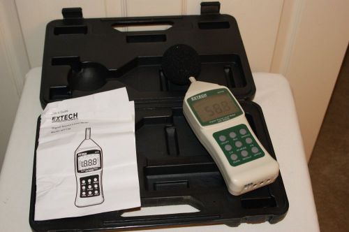 Extech digital sound level meter 407750 with 407752 windows software and cable for sale