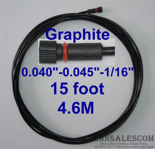 Graphite Liner 15ft Lincoln Tweco MIG Welding Guns Wire Size 0.040&#034;-0.045&#034;-1/16&#034;