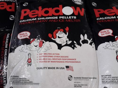 Peladow ice melt calcium chloride , 50 lb bags, 1 pallet of 55 bags for sale