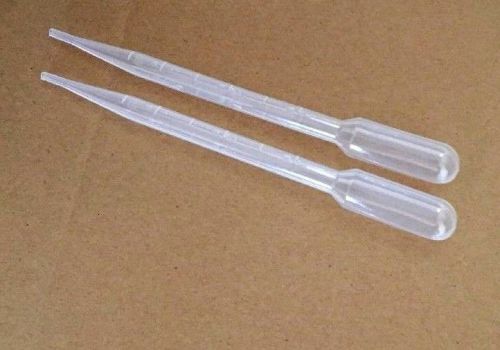 25 Transfer Pipettes, Graduated 3 mL w/ 1/2 mL Interval; 7 mL Capacity; 155 mm