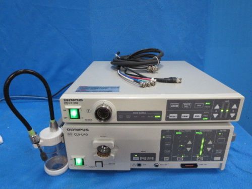 Olympus cv-240 endoscopy processor with evis clv-u40 light source -clean system! for sale