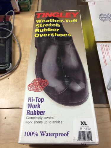Tingley Weather Tuff Stretch Rubber Overshoe Size Large (Fits 91/2-11)