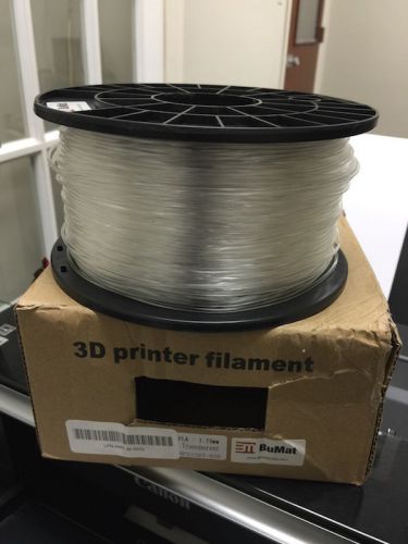 PLA filament BARELY USED 1kg (2.2lbs) 1.75mm TRANSPARENT