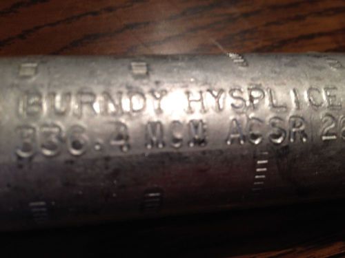 Burndy YCS33R Hysplice Jumper Sleeve, 8-3/4&#034; Length