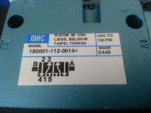 Mac 180001-112-0014 Pneumatic Valve Limit Switch with roller lever