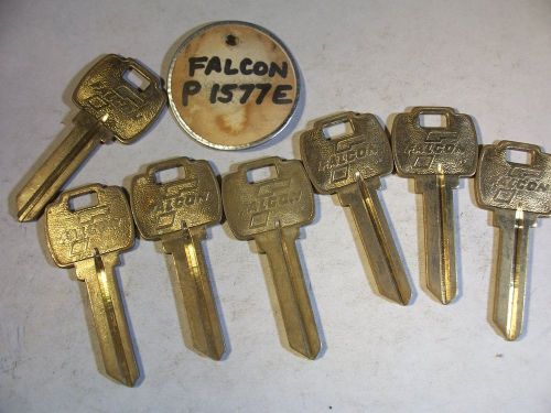 7    vintage   org  falcon  p 1577e    6 pin   key blank   uncut for sale
