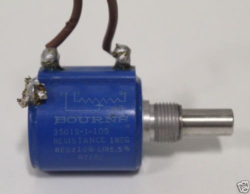 BOURNS 3501S-1-105 POTENTIOMETER 10K-OHM RESISTOR + FREE EXPEDITED SHIPPING!!!