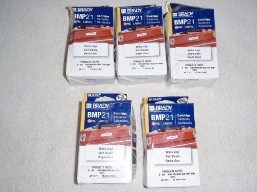 Brady M21-750-595-WT BMP21 Tape B- 595 Indoor/Outdoor Vinyl Film Size: 3/4&#034; x 21