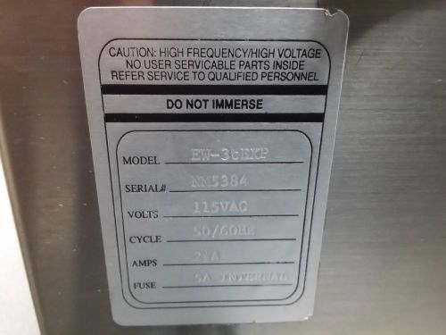Electrowave Benchtop Ultrasonic Cleaner- Used Model# EW-3t EXP