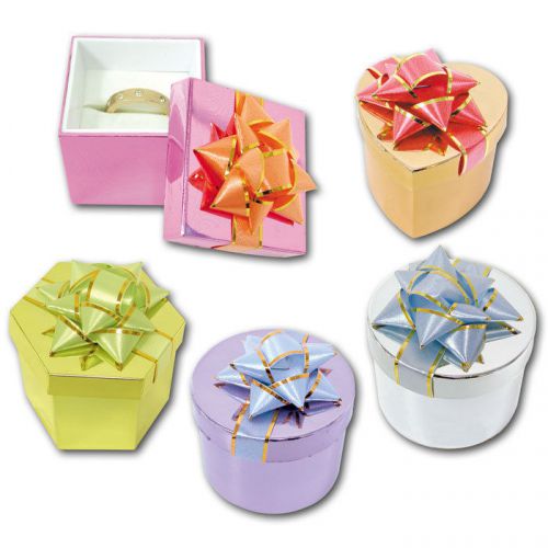 Lot of 18 ring boxes jewelry gift boxes showcase display hat ring boxes for sale