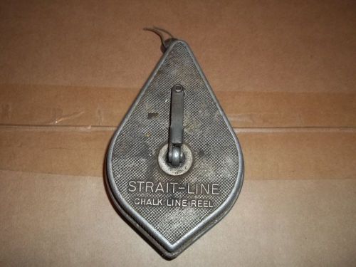 Vintage Strait-Line Chalk Line Reel U.S.A. Made