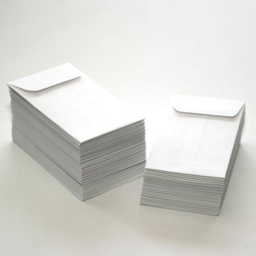 (25) small coin envelopes white gummed seal acid free 4 1/4 x 2 1/2 (4.25&#034;x2.5&#034;) for sale