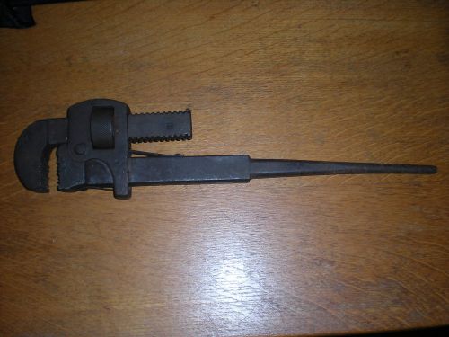 Antique Large Pipe Monkey Spud Wrench Adjustable Ultra RARE Vtg Tool
