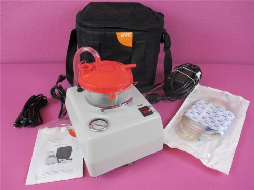 Evo vacumax portable aspirator suction machine with hose kit and carrying case for sale