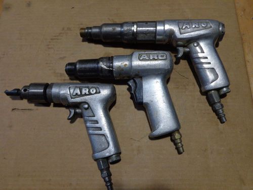 Aro drill &amp; driver assortment, set of 3, for parts  /repair, 1-8521-apr-a, +++ for sale