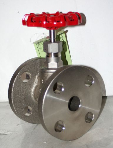 1&#034; stainless steel flanged valve toyo 10k-25 dz l1 s 13 a-c new for sale