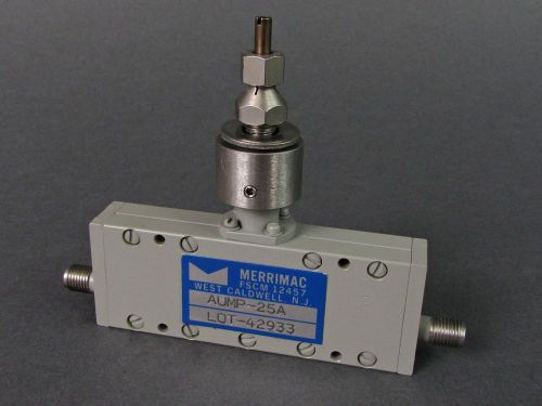 Merrimac AUMP-25 RF / Microwave Attenuator - 50ohm, 0.5-12GHz, 0-30dB, 2W