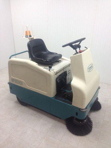 Tennant 6100 battery ride-on floor sweeper for sale