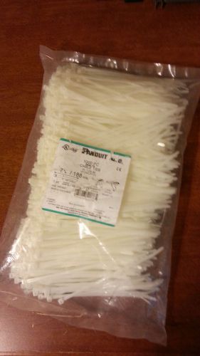 Panduit 7 3/8inch PAN-TY Natural Nylon Cable Ties 50lb PLT2S-M QTY-1000 -NEW-