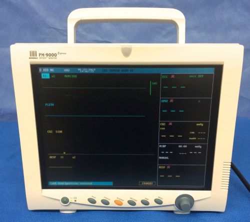 Mindray Datascope PM-9000 Express Patient Monitor w/ SP02,ECG, and Dual Hose
