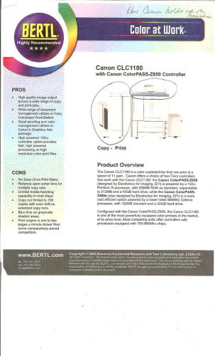 Canon CLC 1180 Copier/ Printer