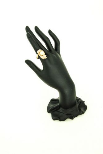(1) 11&#034;H Black Acrylic Hand Ring Bracelet Watch Jewelry Display Stand Holder