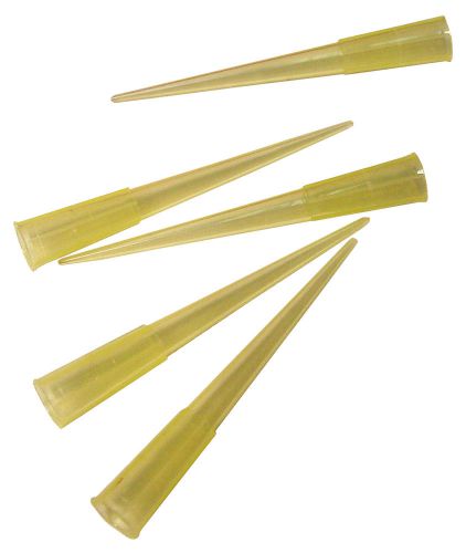 PIPET TIPS, YELLOW, BEVELLED, 1-250UL 1000/CASE