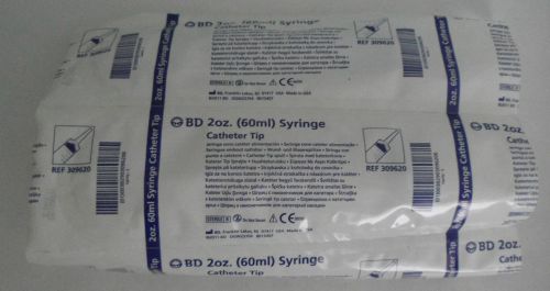New in Package BD 2 oz 60ml Syringe Catheter Tip Lot of 12 Ref# 309620 USA Made