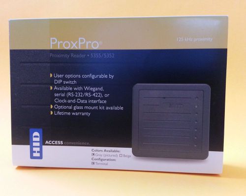 HID 5355AGN00 ProxPro Proximity Reader (Gray)