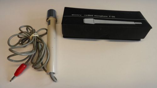 FF1: Vintage Sony Cardioid F-98 Microphone, Instructions and Original Case