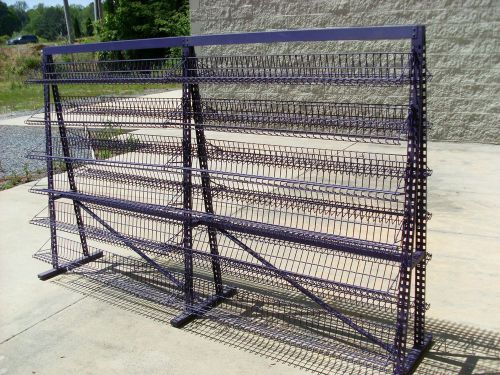 HEAVY DUTY METAL DISPLAY RACK FOR STORE, GREAT FOR BOOKS~VIDEOS~ETC