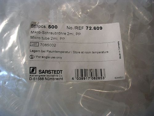 Sarstedt  72.609 2ml pp micro tube for sale