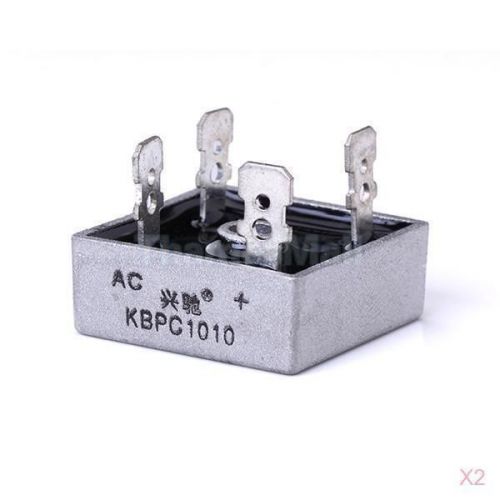 2x KBPC-1010 Diode Bridge Rectifier 1A 1000V for Power supply High Quality