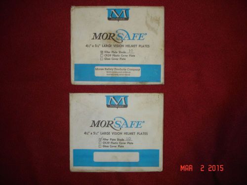 vintage morsafe welding lens/filter x 2(NOS)